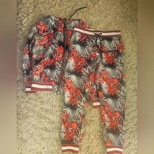 Forever 21 Floral Tracksuit